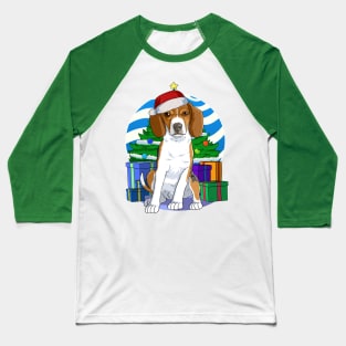 English Foxhound Dog Christmas Sweater Tree Decoration Baseball T-Shirt